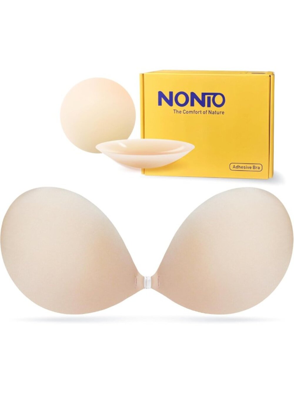 Adhesive Bra Strapless Sticky Invisible Push Up Bra with Nipple Covers